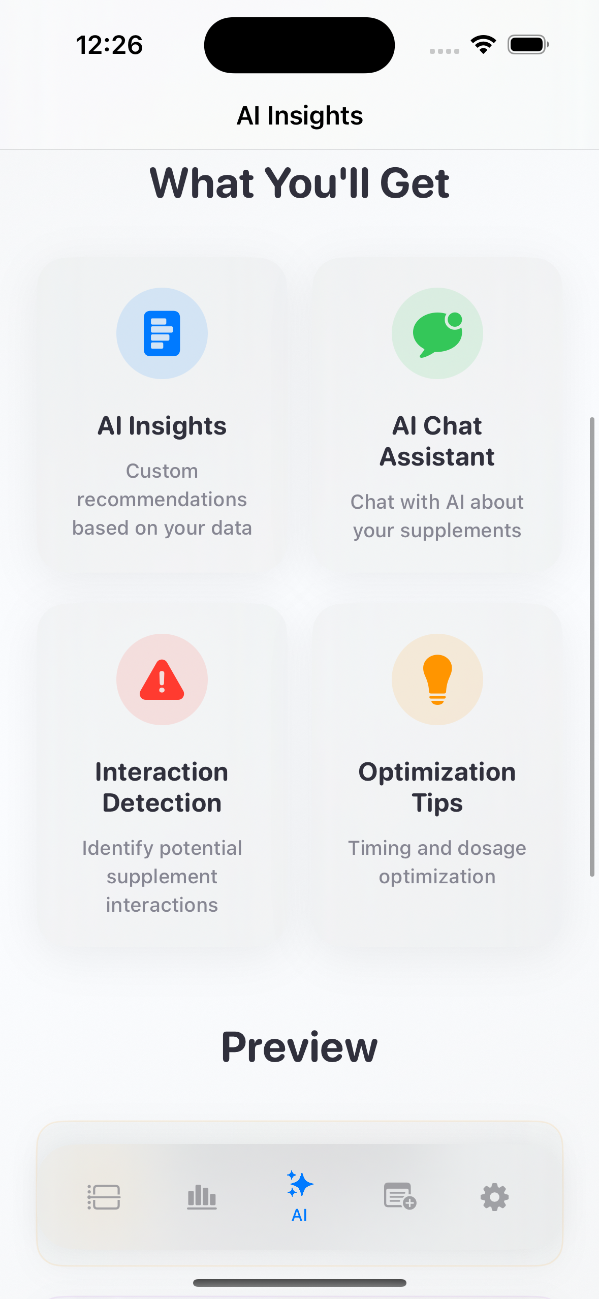 AI Features Screenshot